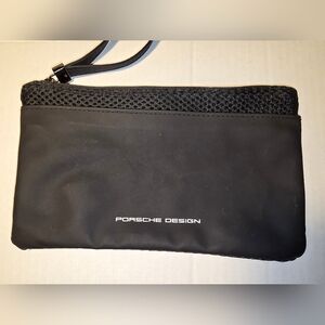 Porsche Design Lufthansa Business Class Travel Clutch Bag Mesh Large Zippered B6